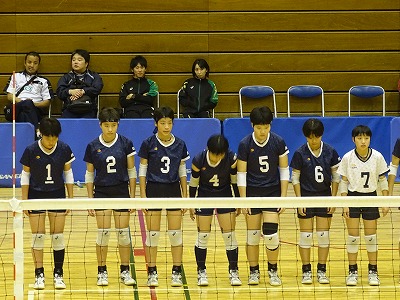 女子バレーボール 熊谷市立荒川中学校